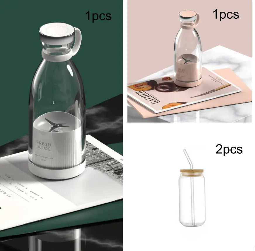 350ml Electric Juicer Blender Mixer USB Rechargeable Portable Household Blender Maker Cup Kitchen Tool Kit Nestora