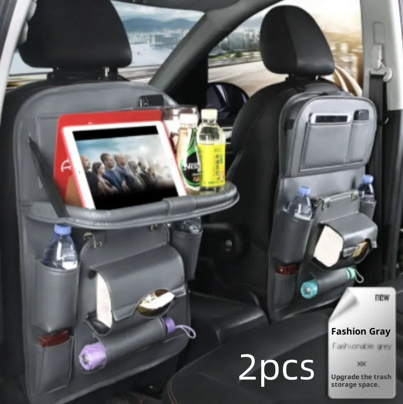 PU Leather Car Storage Bag Multifunction Seat Back Tray Hanging Bag Waterproof Car Organizer Automotive Interior Accessories Nestora PU Leather Car Storage Bag Multifunction Seat Back Tray Hanging Bag Waterproof Car Organizer Automotive Interior Accessories Nestora
