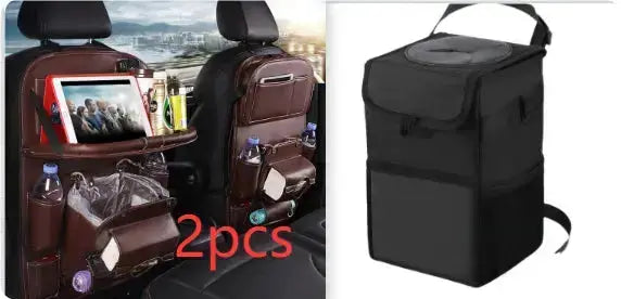 PU Leather Car Storage Bag Multifunction Seat Back Tray Hanging Bag Waterproof Car Organizer Automotive Interior Accessories Nestora PU Leather Car Storage Bag Multifunction Seat Back Tray Hanging Bag Waterproof Car Organizer Automotive Interior Accessories Nestora