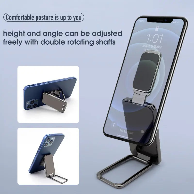 Foldable Mobile Phone Holder Ring Buckle Retractable Desktop Cell Phone Stand Car Magnetic Bracket Office Accessories Nestora
