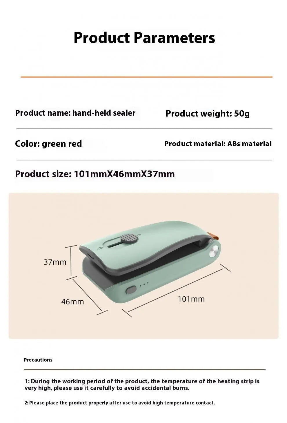 Handheld Portable Mini Sealing Machine Nestora