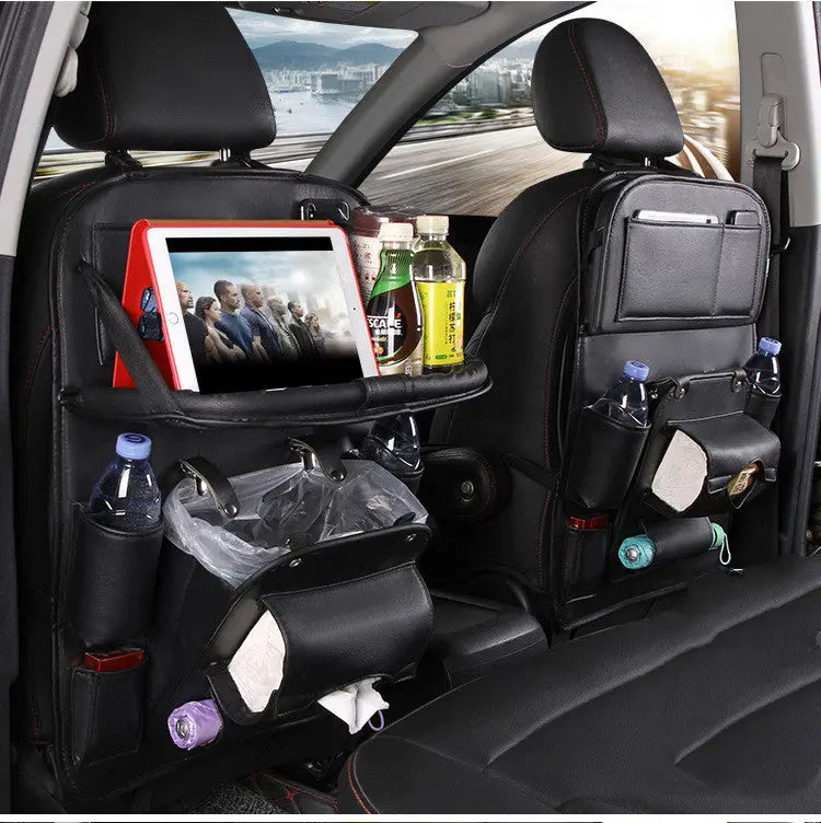 PU Leather Car Storage Bag Multifunction Seat Back Tray Hanging Bag Waterproof Car Organizer Automotive Interior Accessories Nestora PU Leather Car Storage Bag Multifunction Seat Back Tray Hanging Bag Waterproof Car Organizer Automotive Interior Accessories Nestora