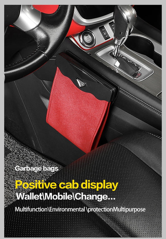 Nestora LED Car Trash Can Organizer – Auto Door Seat Back Garbage Holder Dustbin
