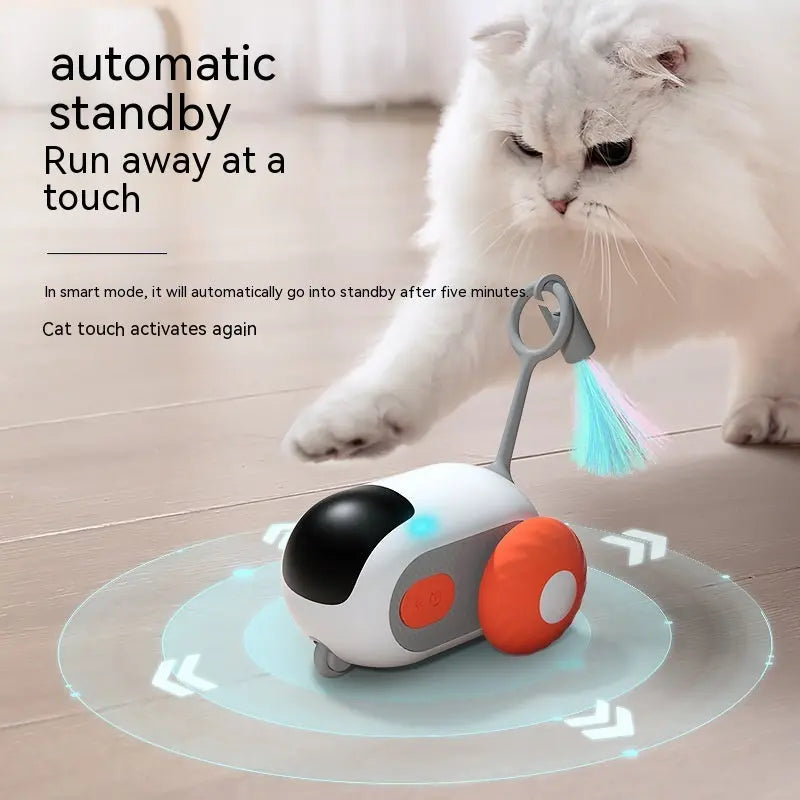 Remote Control Interactive Cat Car Toy, USB Charging, Automatic Chasing, Self-Moving Smart Remote Control Car, Interactive Cat Toy, Pet Product Nestora