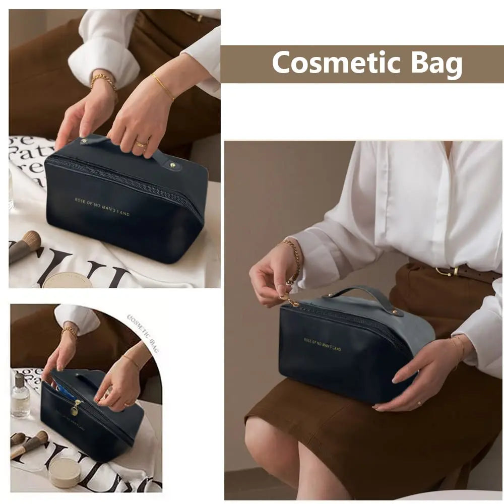 Large-Capacity Multifunction Travel Cosmetic Bag for Women Toiletries Organizer Makeup Storage Case Nestora