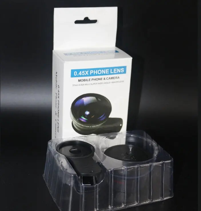 Phone Lens Kit 0.45x Super Wide Angle & 12.5x Super Macro HD Camera Lens Nestora