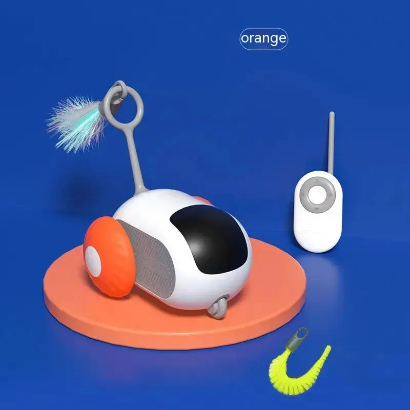 Remote Control Interactive Cat Car Toy, USB Charging, Automatic Chasing, Self-Moving Smart Remote Control Car, Interactive Cat Toy, Pet Product Nestora