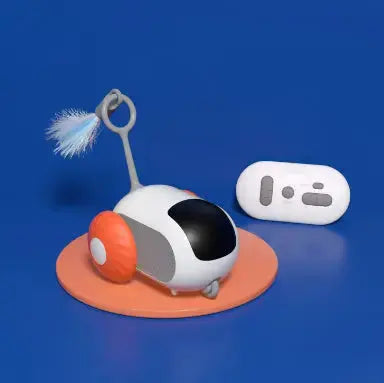 Remote Control Interactive Cat Car Toy, USB Charging, Automatic Chasing, Self-Moving Smart Remote Control Car, Interactive Cat Toy, Pet Product Nestora