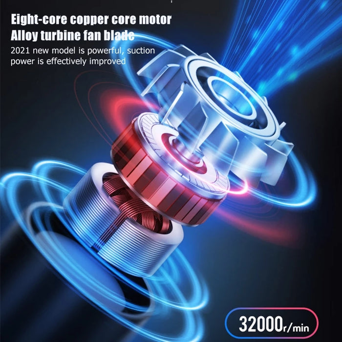 Nestora Wireless Rechargeable Car Vacuum Cleaner – High Power Portable Mini Handheld