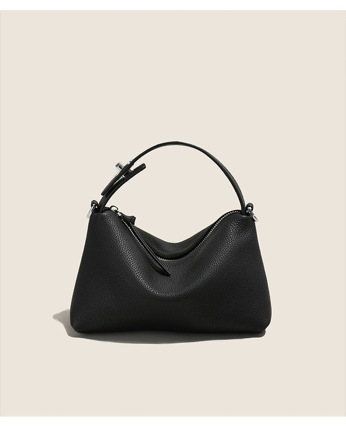 Nestora Genuine Leather Shoulder Bag – Casual Messenger Tote Bag for Women