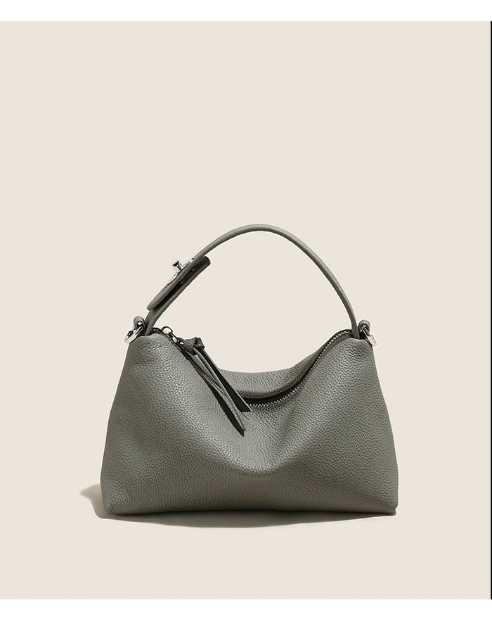 Nestora Genuine Leather Shoulder Bag – Casual Messenger Tote Bag for Women