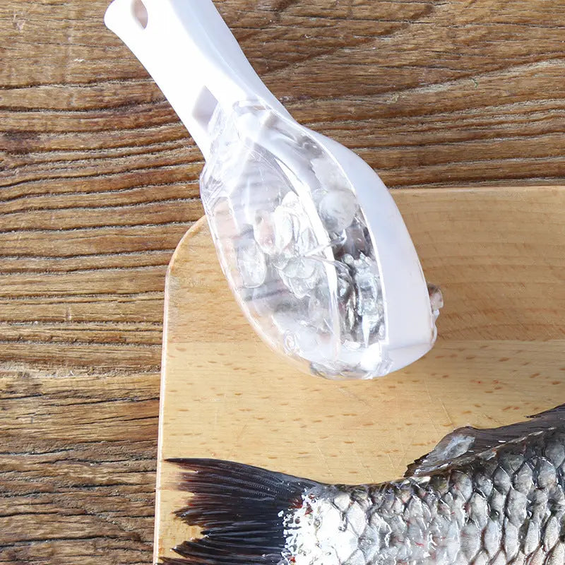 Fish Skin Scraper, Fish Scale Remover, Quick-Release Fish Knife Cleaning Tool, Skin Peeler, Fish Scaler Kitchen Tool Nestora