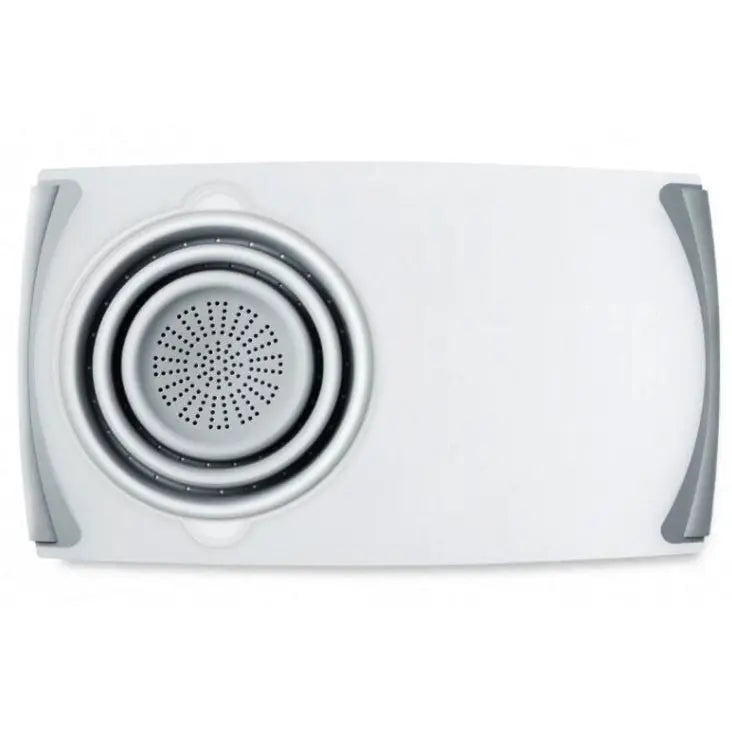Innovative Multi-Functional 3-in-1 Chopping Board with Detachable Folding Drain Basket Sink Cutting Board Nestora