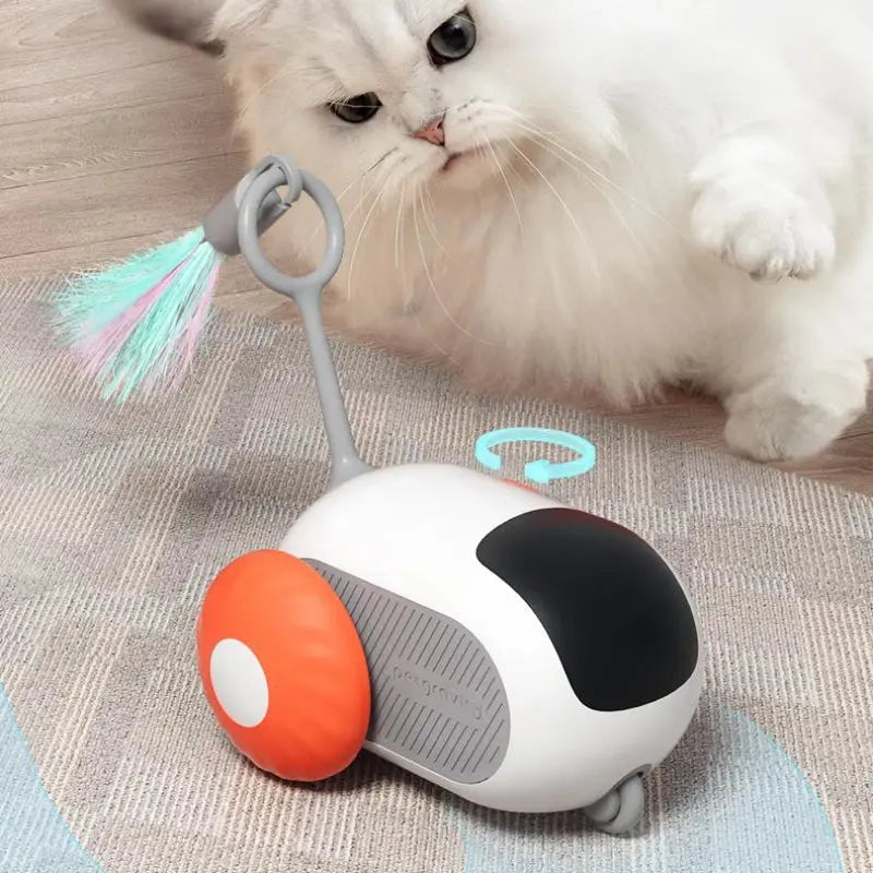 Remote Control Interactive Cat Car Toy, USB Charging, Automatic Chasing, Self-Moving Smart Remote Control Car, Interactive Cat Toy, Pet Product Nestora
