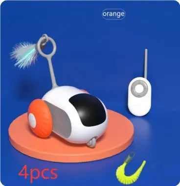 Remote Control Interactive Cat Car Toy, USB Charging, Automatic Chasing, Self-Moving Smart Remote Control Car, Interactive Cat Toy, Pet Product Nestora