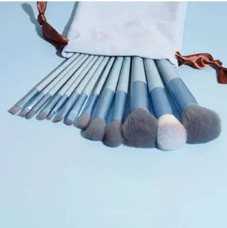 13-Piece Makeup Brush Set for Concealer, Blush, Powder, Eyeshadow, Highlighter, and Foundation Nestora