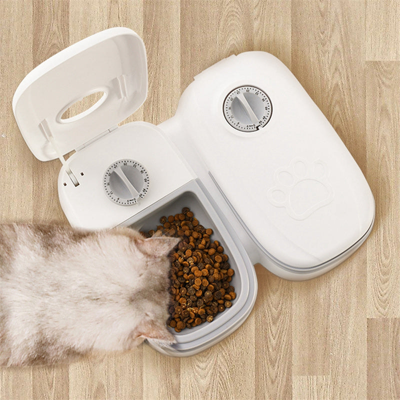 Nestora Automatic Pet Feeder – Smart Timer Food Dispenser, Stainless Bowl Cat Dog