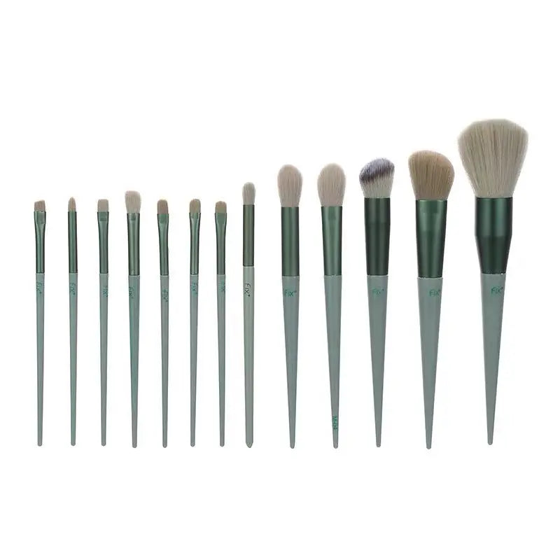13-Piece Makeup Brush Set for Concealer, Blush, Powder, Eyeshadow, Highlighter, and Foundation Nestora