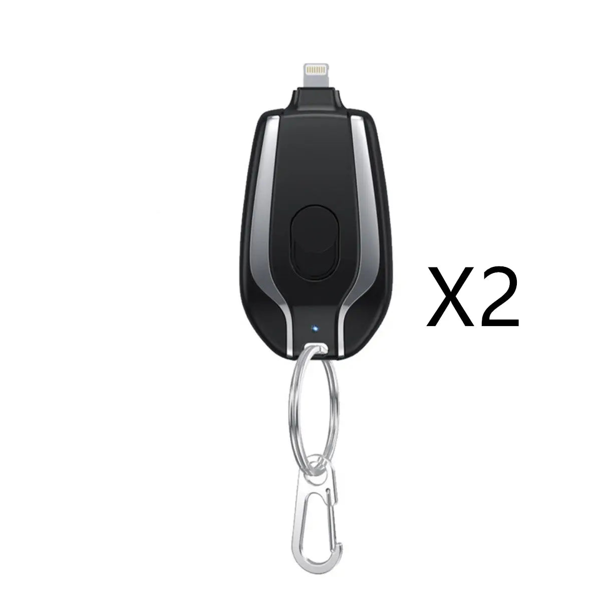 1500mAh Mini Emergency Power Pod Keychain Charger with Type-C Ultra-Compact Mini Battery Pack Fast Charging Backup Power Bank Nestora