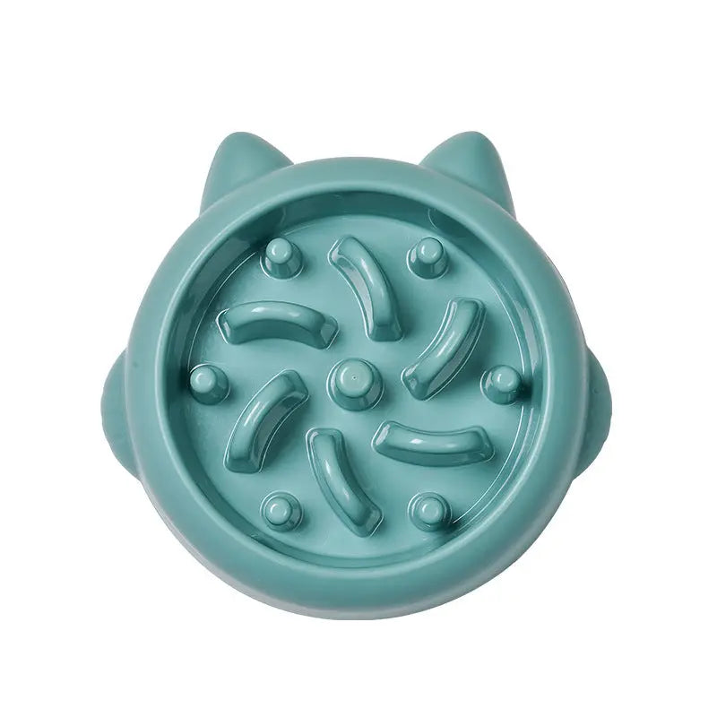 Pet Dog Cat Slow Feeder Bowl, Anti-Choking Slow Feeder Dish, Home Dog Eating Plate, Anti-Gulping Bowl Supplies Nestora