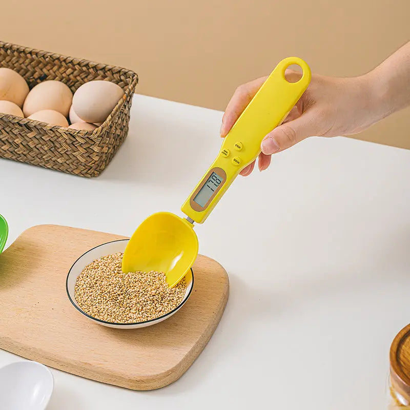 Electronic Kitchen Scale with LCD Display, Digital Weight Measuring Spoon, Mini Digital Spoon Scale Kitchen Accessory Tool Nestora