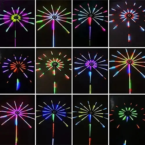Firework LED Strip Lights, Music Sync, Color Changing, Remote Control LED Firework Light for Room Party Nestora