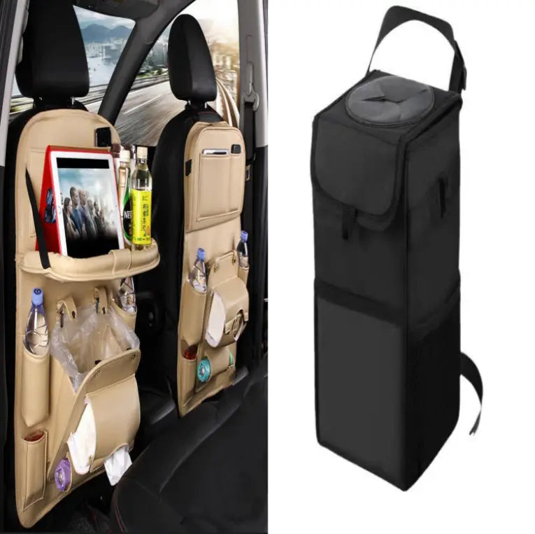 PU Leather Car Storage Bag Multifunction Seat Back Tray Hanging Bag Waterproof Car Organizer Automotive Interior Accessories Nestora PU Leather Car Storage Bag Multifunction Seat Back Tray Hanging Bag Waterproof Car Organizer Automotive Interior Accessories Nestora