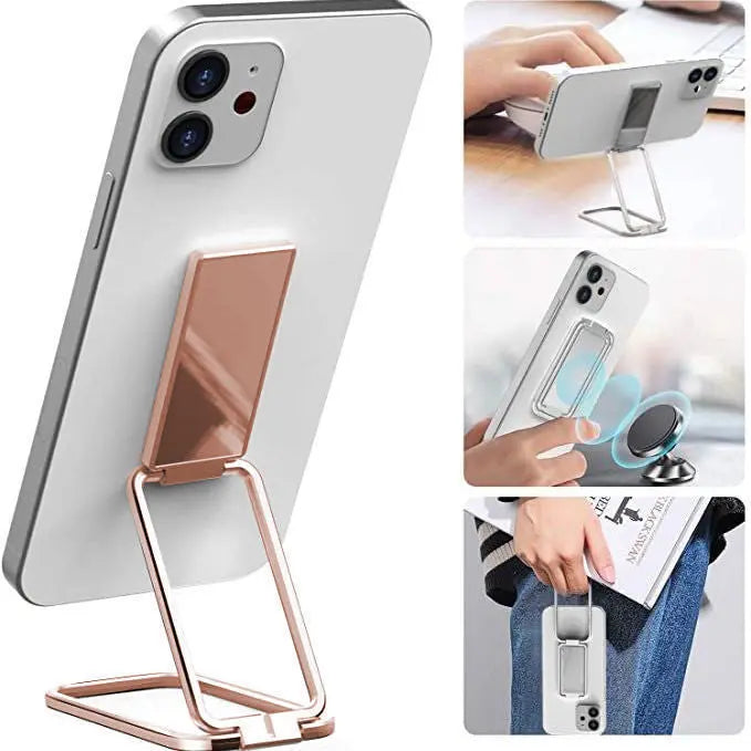 Foldable Mobile Phone Holder Ring Buckle Retractable Desktop Cell Phone Stand Car Magnetic Bracket Office Accessories Nestora