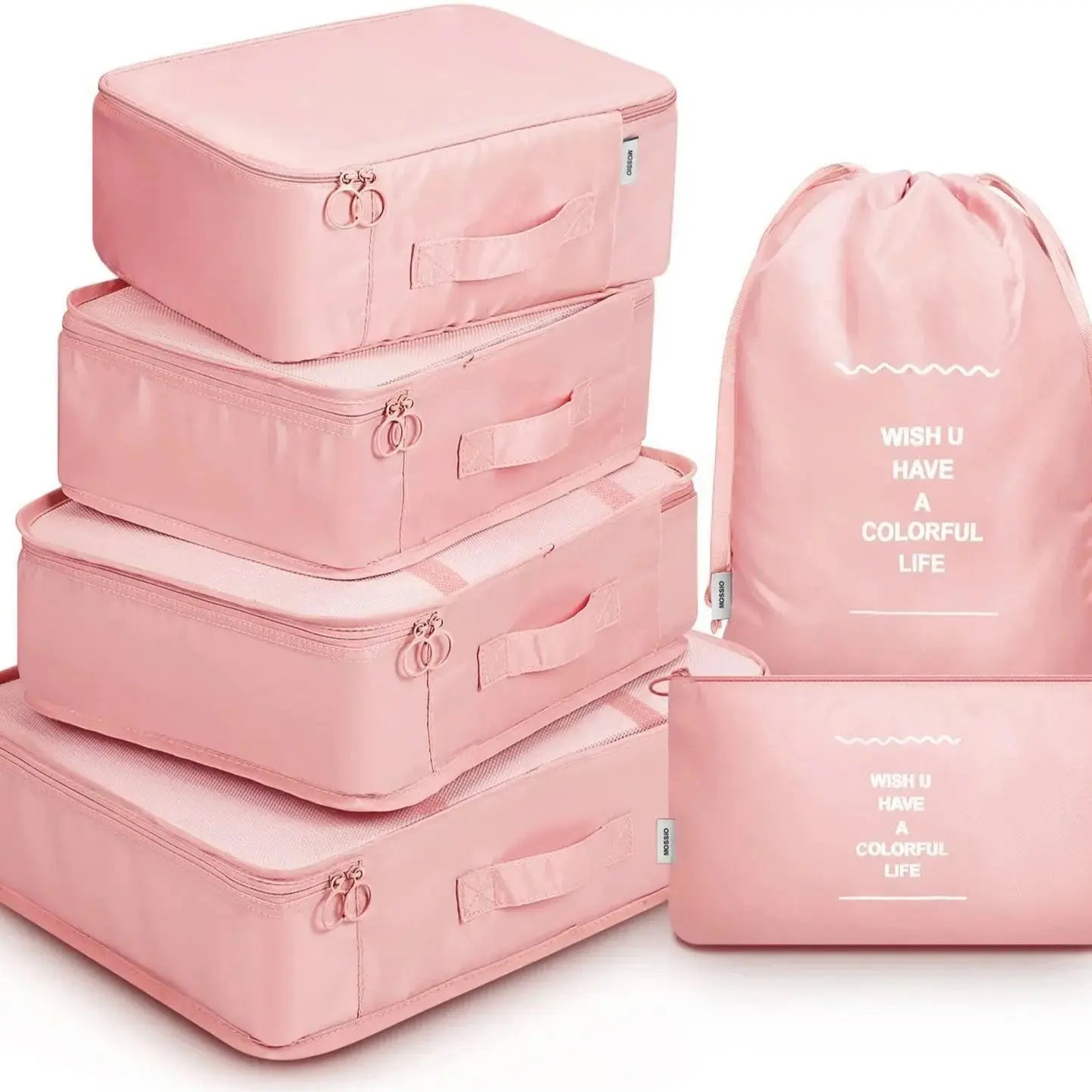 8-Piece Luggage Organizer Set Travel Storage Bags for Clothes, Underwear, and Shoes Nestora