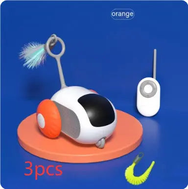 Remote Control Interactive Cat Car Toy, USB Charging, Automatic Chasing, Self-Moving Smart Remote Control Car, Interactive Cat Toy, Pet Product Nestora