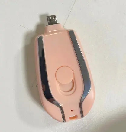 1500mAh Mini Emergency Power Pod Keychain Charger with Type-C Ultra-Compact Mini Battery Pack Fast Charging Backup Power Bank Nestora