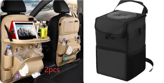 PU Leather Car Storage Bag Multifunction Seat Back Tray Hanging Bag Waterproof Car Organizer Automotive Interior Accessories Nestora PU Leather Car Storage Bag Multifunction Seat Back Tray Hanging Bag Waterproof Car Organizer Automotive Interior Accessories Nestora