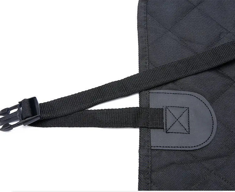 Dog Car Seat Cover with Mesh View, Pet Carrier Hammock, Safety Protector Rear Back Seat Mat with Zipper and Pocket for Travel Nestora