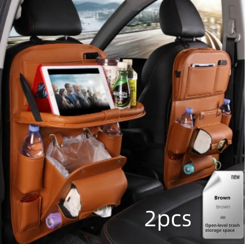 PU Leather Car Storage Bag Multifunction Seat Back Tray Hanging Bag Waterproof Car Organizer Automotive Interior Accessories Nestora PU Leather Car Storage Bag Multifunction Seat Back Tray Hanging Bag Waterproof Car Organizer Automotive Interior Accessories Nestora