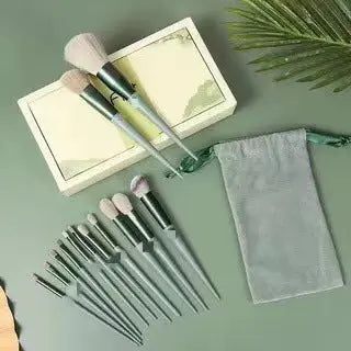 13-Piece Makeup Brush Set for Concealer, Blush, Powder, Eyeshadow, Highlighter, and Foundation Nestora
