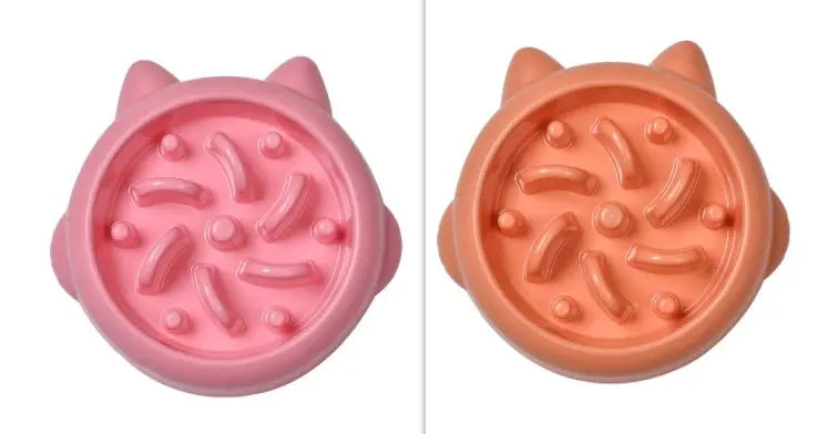 Pet Dog Cat Slow Feeder Bowl, Anti-Choking Slow Feeder Dish, Home Dog Eating Plate, Anti-Gulping Bowl Supplies Nestora