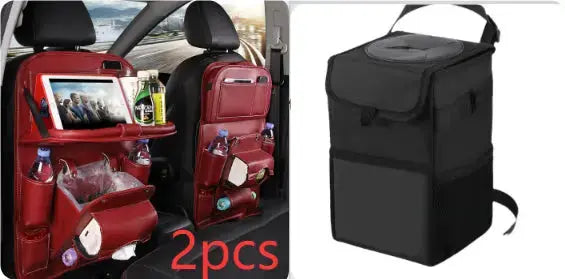 PU Leather Car Storage Bag Multifunction Seat Back Tray Hanging Bag Waterproof Car Organizer Automotive Interior Accessories Nestora PU Leather Car Storage Bag Multifunction Seat Back Tray Hanging Bag Waterproof Car Organizer Automotive Interior Accessories Nestora