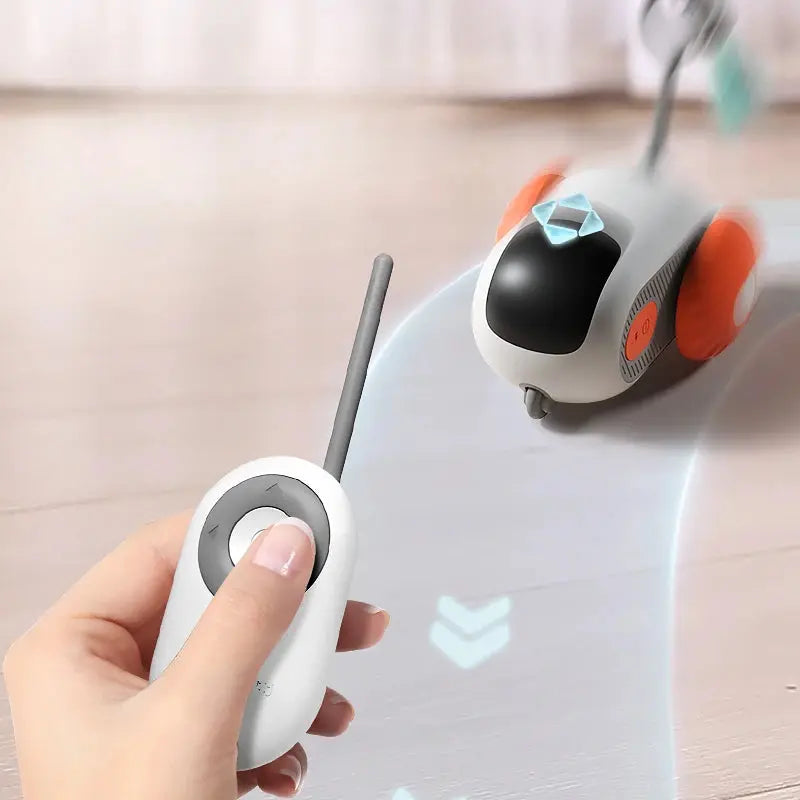 Remote Control Interactive Cat Car Toy, USB Charging, Automatic Chasing, Self-Moving Smart Remote Control Car, Interactive Cat Toy, Pet Product Nestora