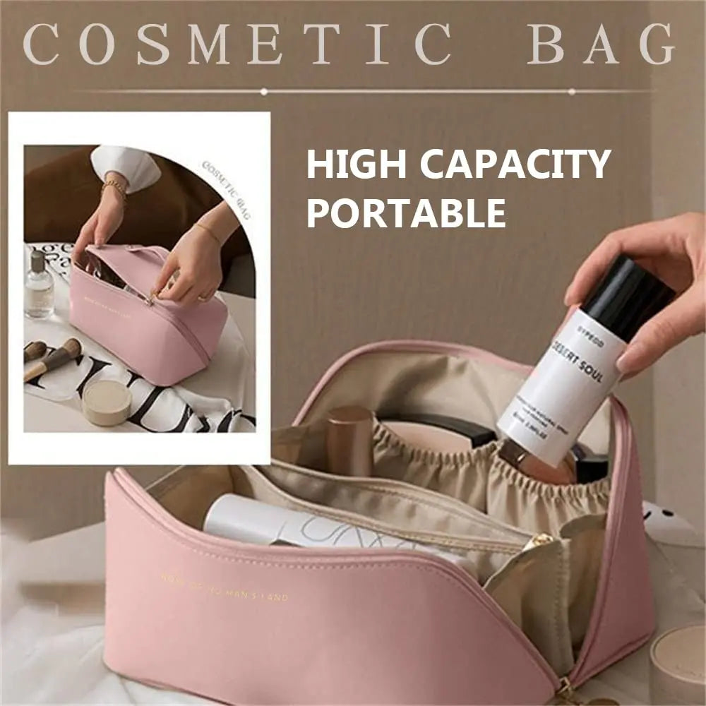 Large-Capacity Multifunction Travel Cosmetic Bag for Women Toiletries Organizer Makeup Storage Case Nestora