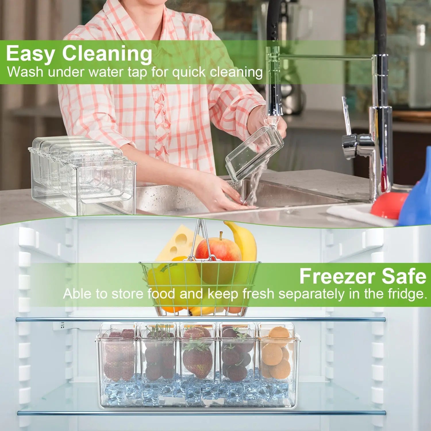 Ice Chilled Condiment Caddy with 5 Removable Containers Nestora