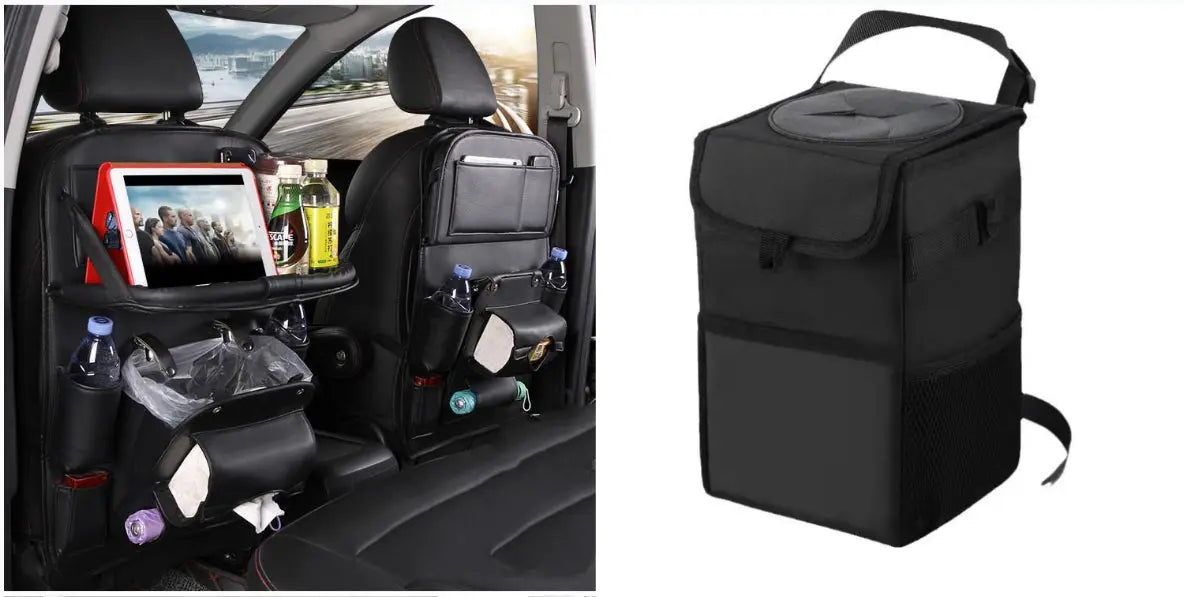 PU Leather Car Storage Bag Multifunction Seat Back Tray Hanging Bag Waterproof Car Organizer Automotive Interior Accessories Nestora PU Leather Car Storage Bag Multifunction Seat Back Tray Hanging Bag Waterproof Car Organizer Automotive Interior Accessories Nestora