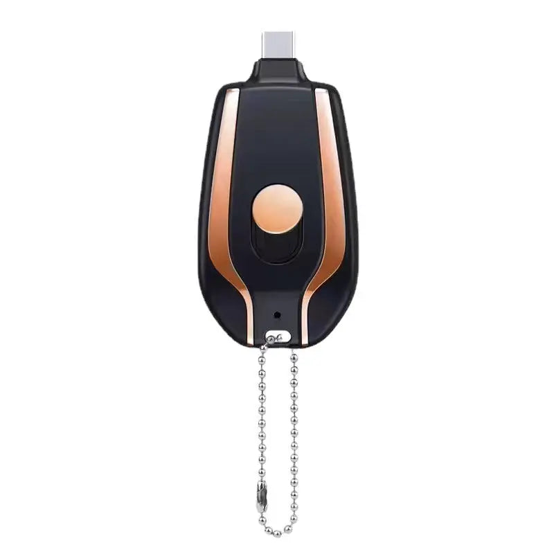1500mAh Mini Emergency Power Pod Keychain Charger with Type-C Ultra-Compact Mini Battery Pack Fast Charging Backup Power Bank Nestora