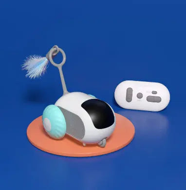 Remote Control Interactive Cat Car Toy, USB Charging, Automatic Chasing, Self-Moving Smart Remote Control Car, Interactive Cat Toy, Pet Product Nestora