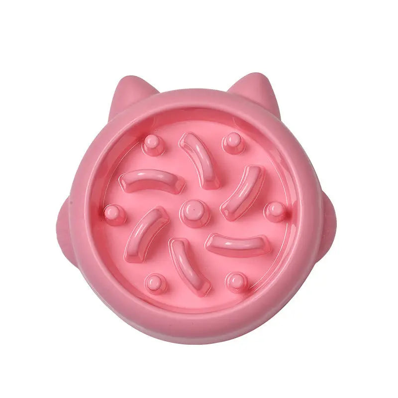 Pet Dog Cat Slow Feeder Bowl, Anti-Choking Slow Feeder Dish, Home Dog Eating Plate, Anti-Gulping Bowl Supplies Nestora