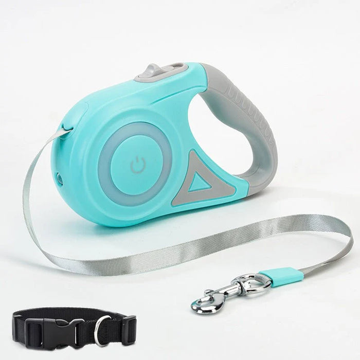 Nestora Retractable Dog Leash & Collar Set – Auto Traction Rope, Small Medium Dogs