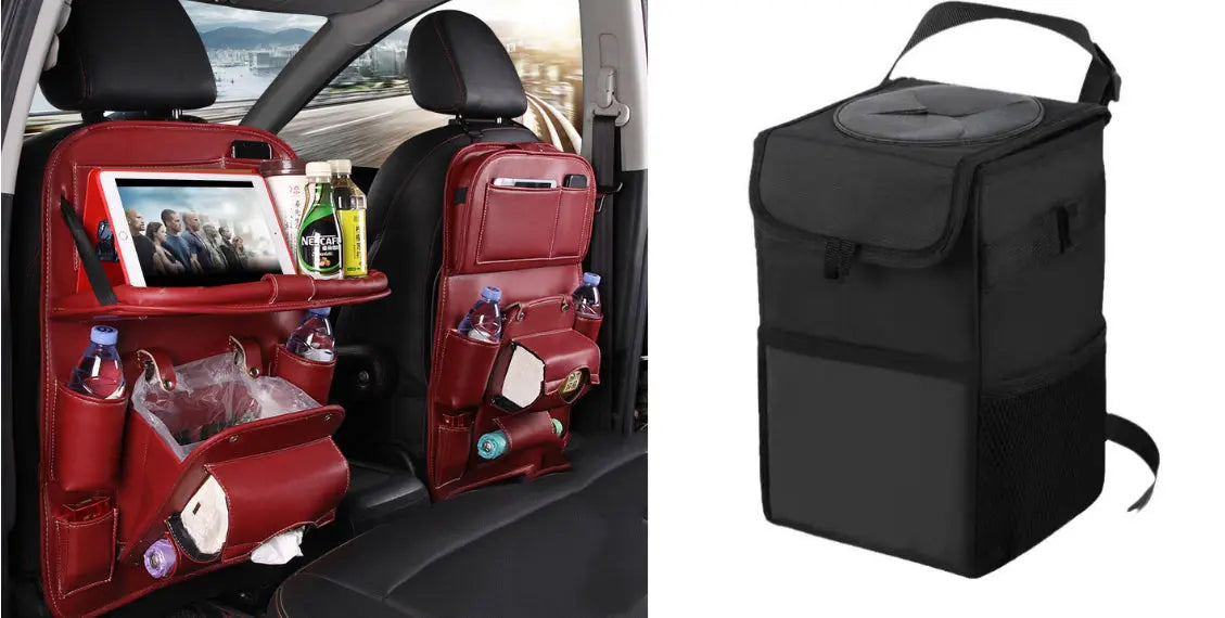 PU Leather Car Storage Bag Multifunction Seat Back Tray Hanging Bag Waterproof Car Organizer Automotive Interior Accessories Nestora PU Leather Car Storage Bag Multifunction Seat Back Tray Hanging Bag Waterproof Car Organizer Automotive Interior Accessories Nestora