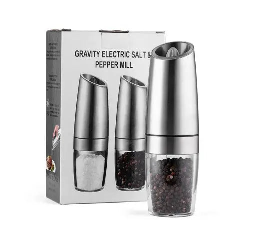 Electric Gravity Pepper Grinder, Adjustable Coarseness Salt Grinder Nestora