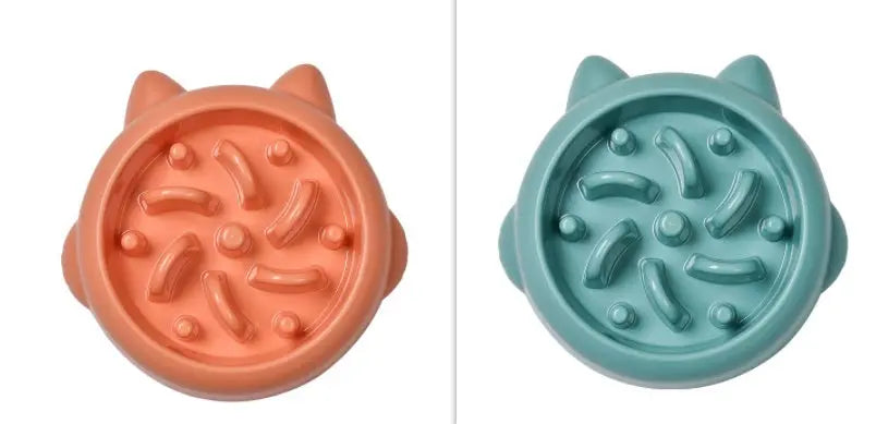Pet Dog Cat Slow Feeder Bowl, Anti-Choking Slow Feeder Dish, Home Dog Eating Plate, Anti-Gulping Bowl Supplies Nestora