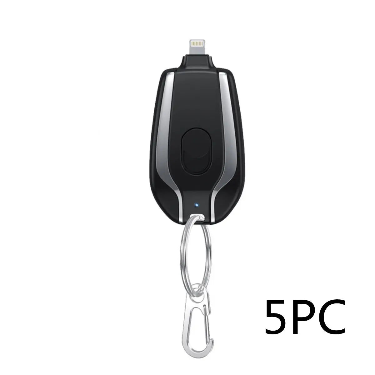 1500mAh Mini Emergency Power Pod Keychain Charger with Type-C Ultra-Compact Mini Battery Pack Fast Charging Backup Power Bank Nestora