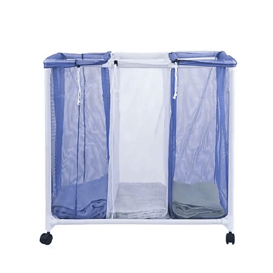 Nestora Laundry Basket with Clothing Sorter – Foldable Hamper, Home Laundry Use